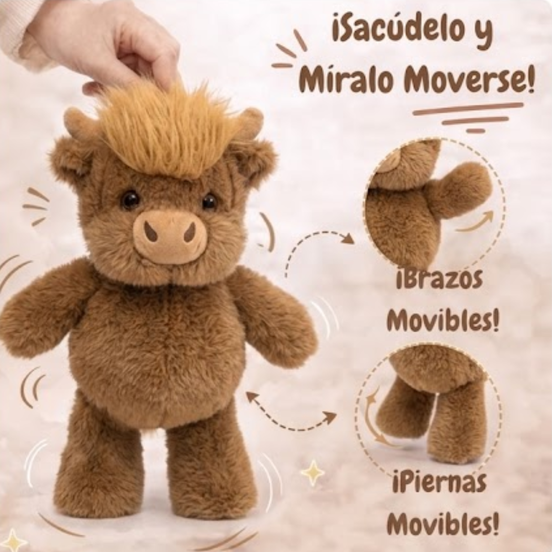 Peluche de  vaca corredora