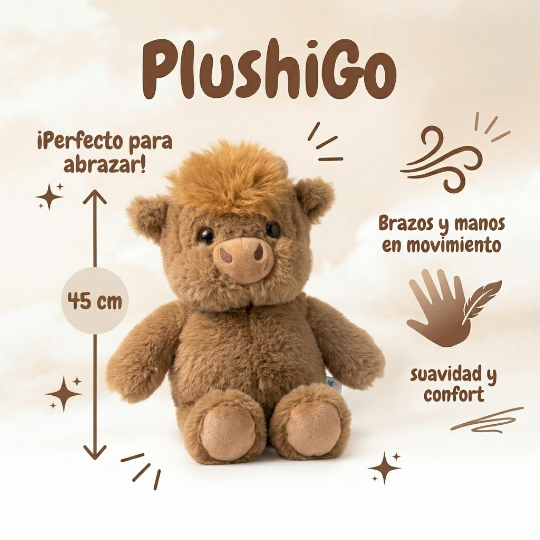 Peluche de  vaca corredora