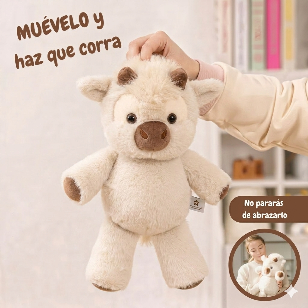 Peluche de  vaca corredora
